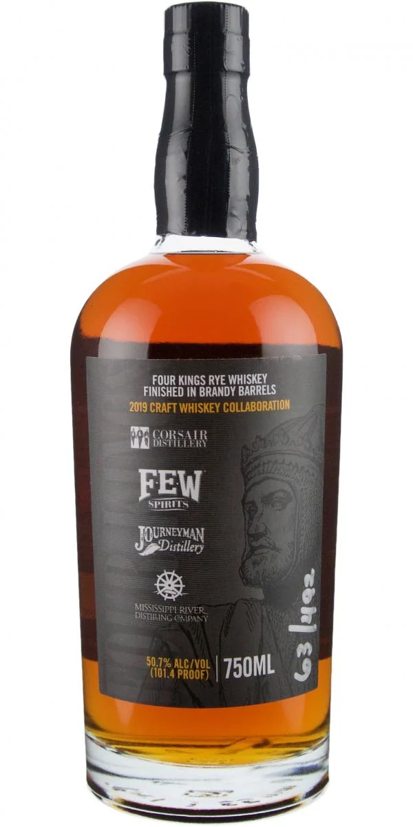 Whisky de centeno de colaboración artesanal Four Kings 2019