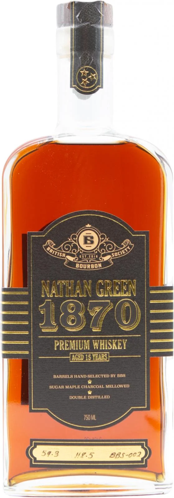 Whisky Premium Nathan Green 1870 15 años