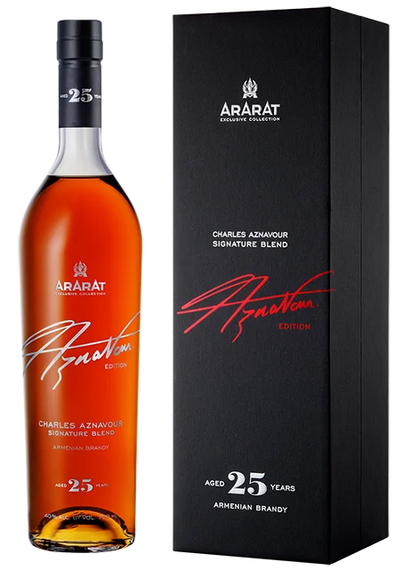 Ararat Aznavour Edition Charles Aznavour Signature Blend 25 Year Old Armenian Brandy