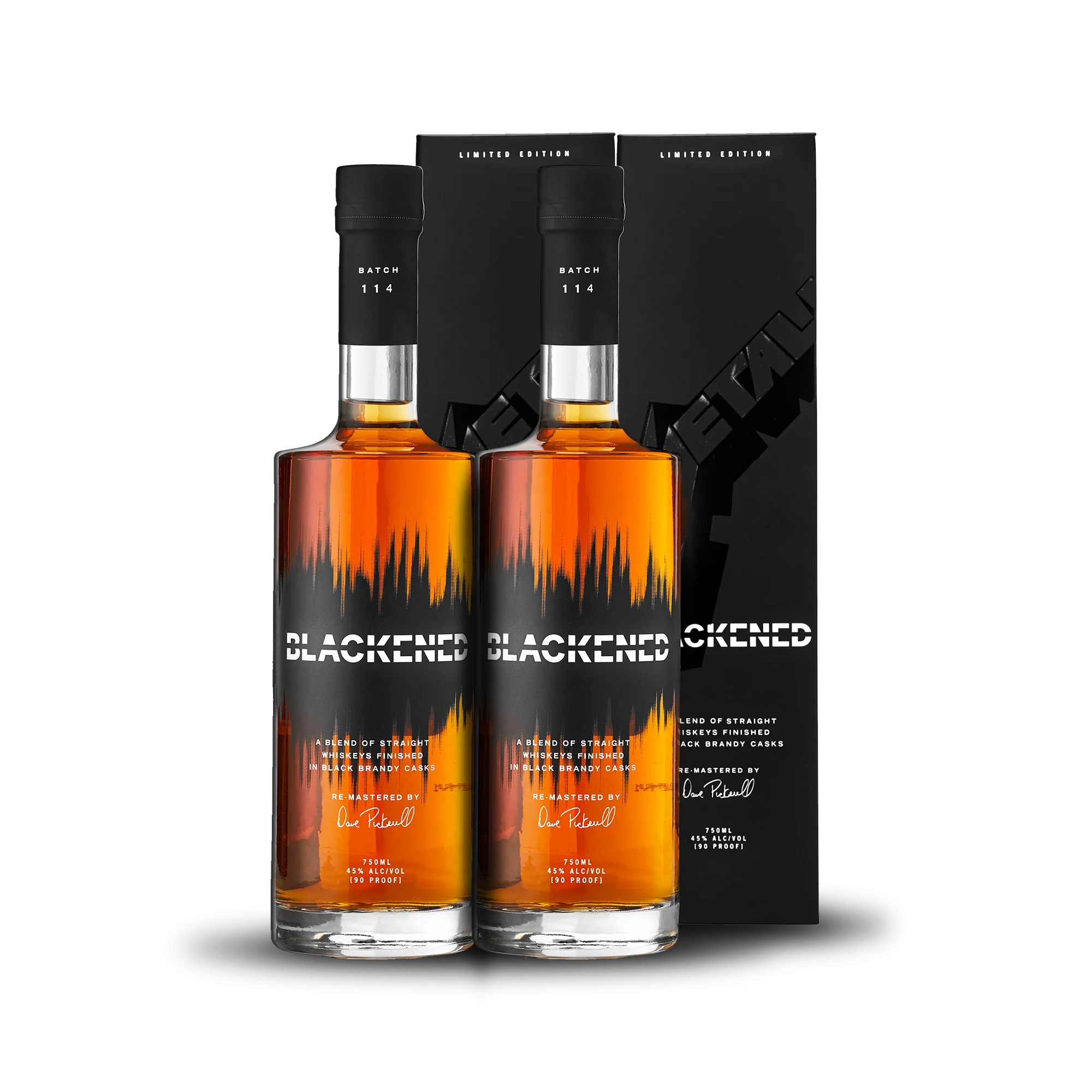 BLACKENED® AMERICAN WHISKEY | LIMITED BATCH 114 | THE BLACK ALBUM WHISKEY PACK COLLECTORS EDITION (2) **Collect One/Drink One** - Whisky