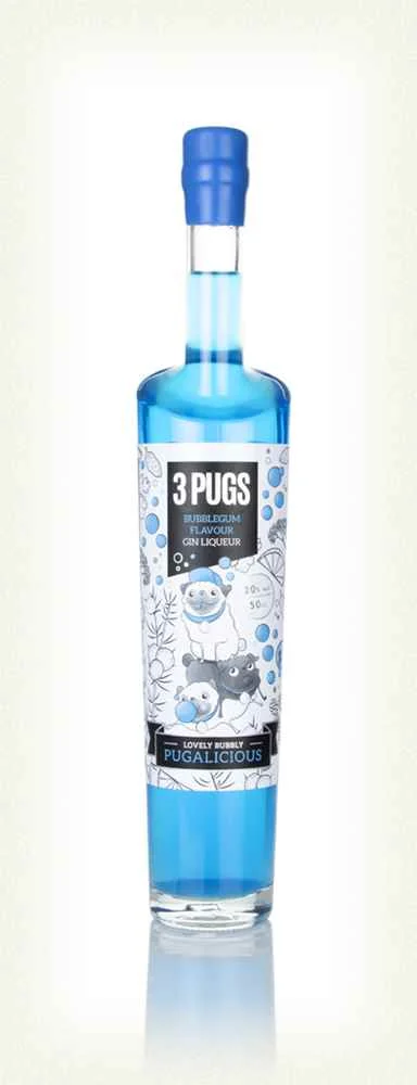Licor de Ginebra 3 Pugs Bubblegum | 500ML