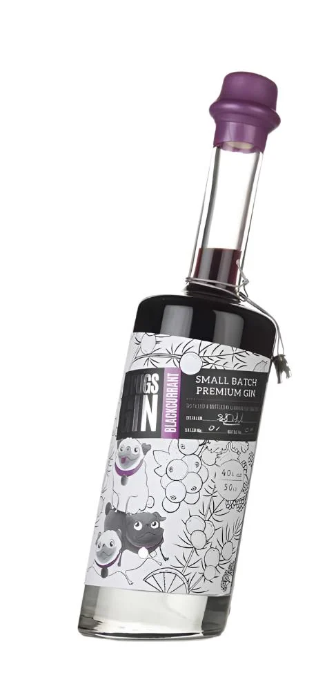 3 Pugs Blackcurrant Gin | 500ML