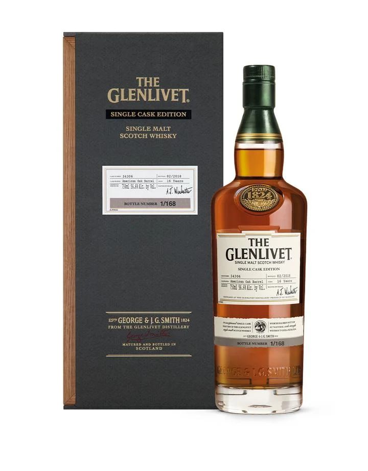 The Glenlivet Single Cask Edition 1st Fill American Oak Barrel #34306 Scotch Whisky - Whiskey