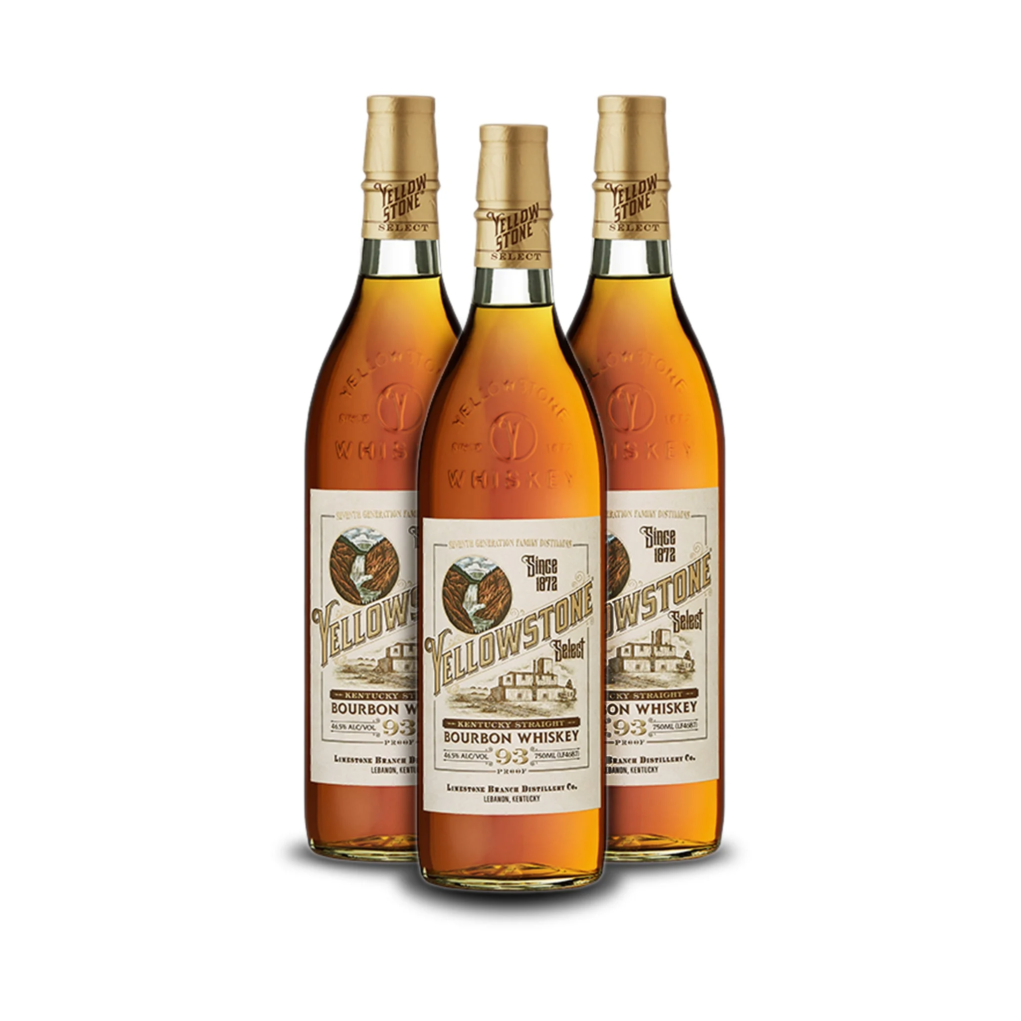 Yellowstone Select Bourbon (3) Bottle Bundle - Whiskey