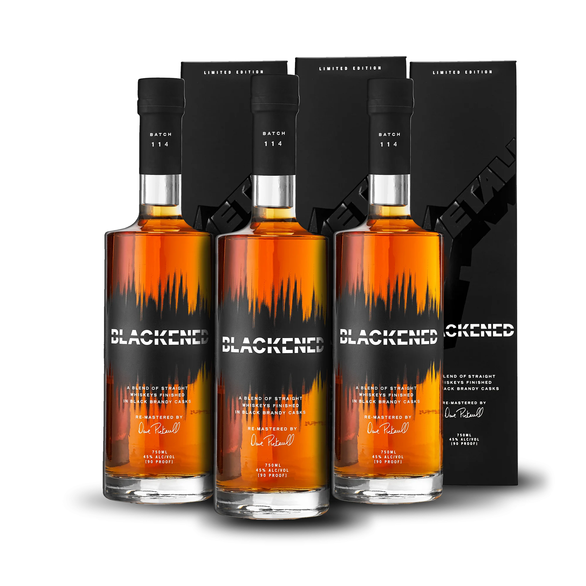 BLACKENED® AMERICAN WHISKEY | LIMITED BATCH 114 | THE BLACK ALBUM WHISKEY PACK COLLECTORS EDITION (3) **Collect One/Drink Two** - Whisky