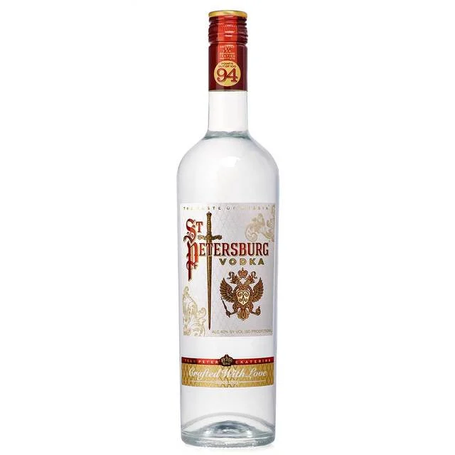 Botella original de vodka de San Petersburgo
