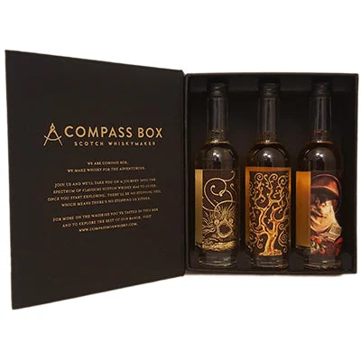 Compass Box Whisky Collection Set de regalo de degustación (3) tragos de 50 ml