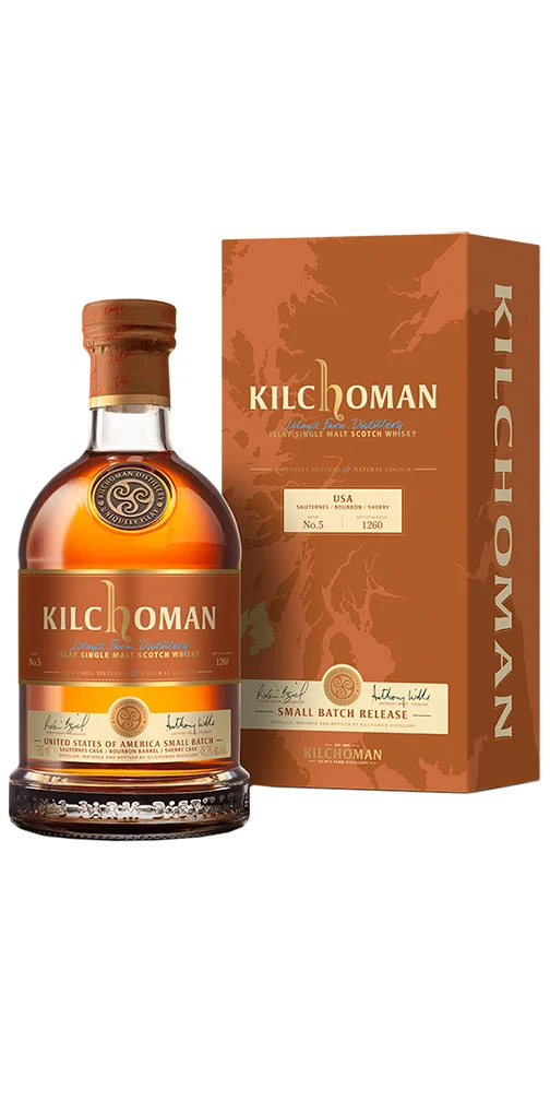 Kilchoman lote pequeño n.º 5 whisky escocés de pura malta Islay