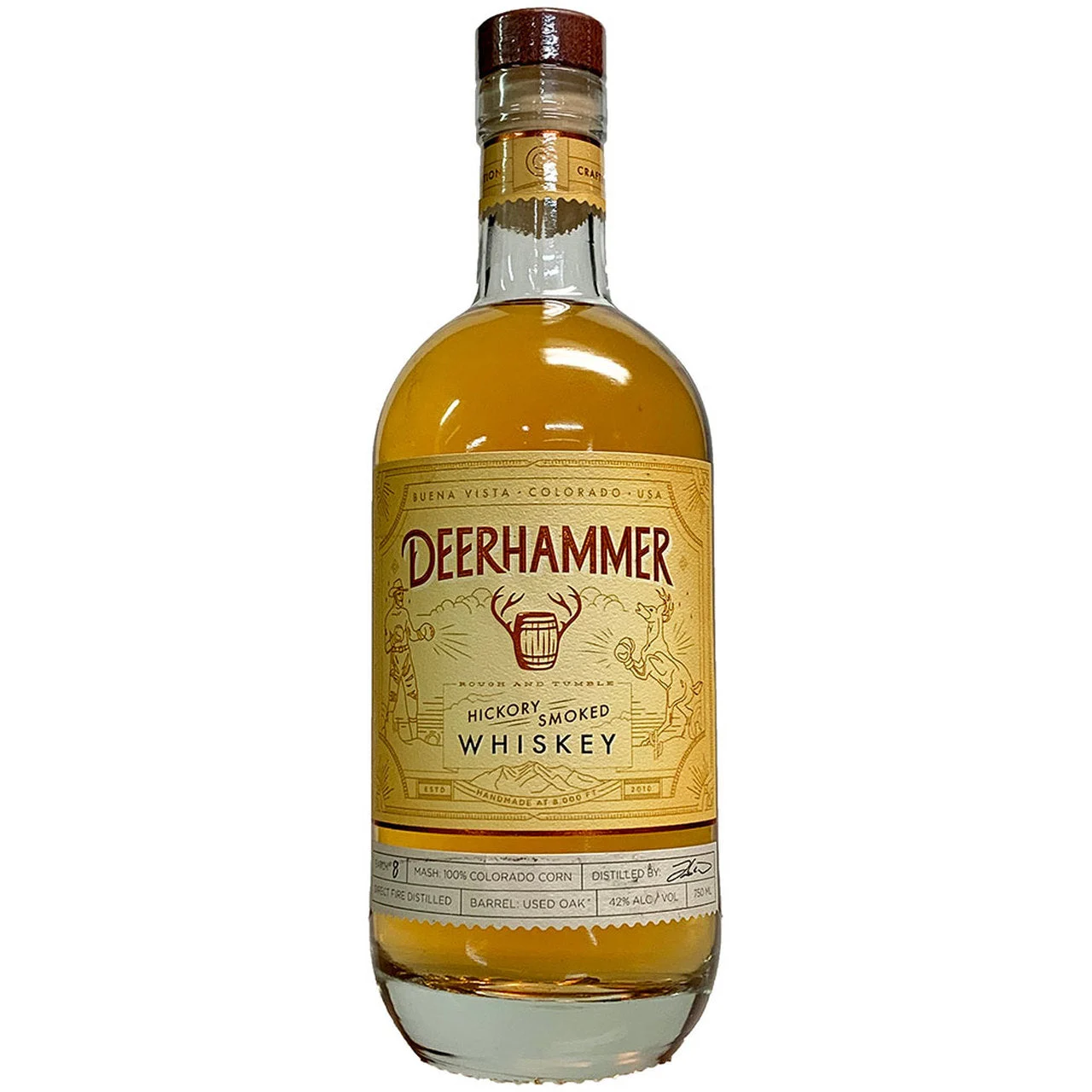 Deerhammer Rough & Tumble Hickory Smoked Corn Whiskey