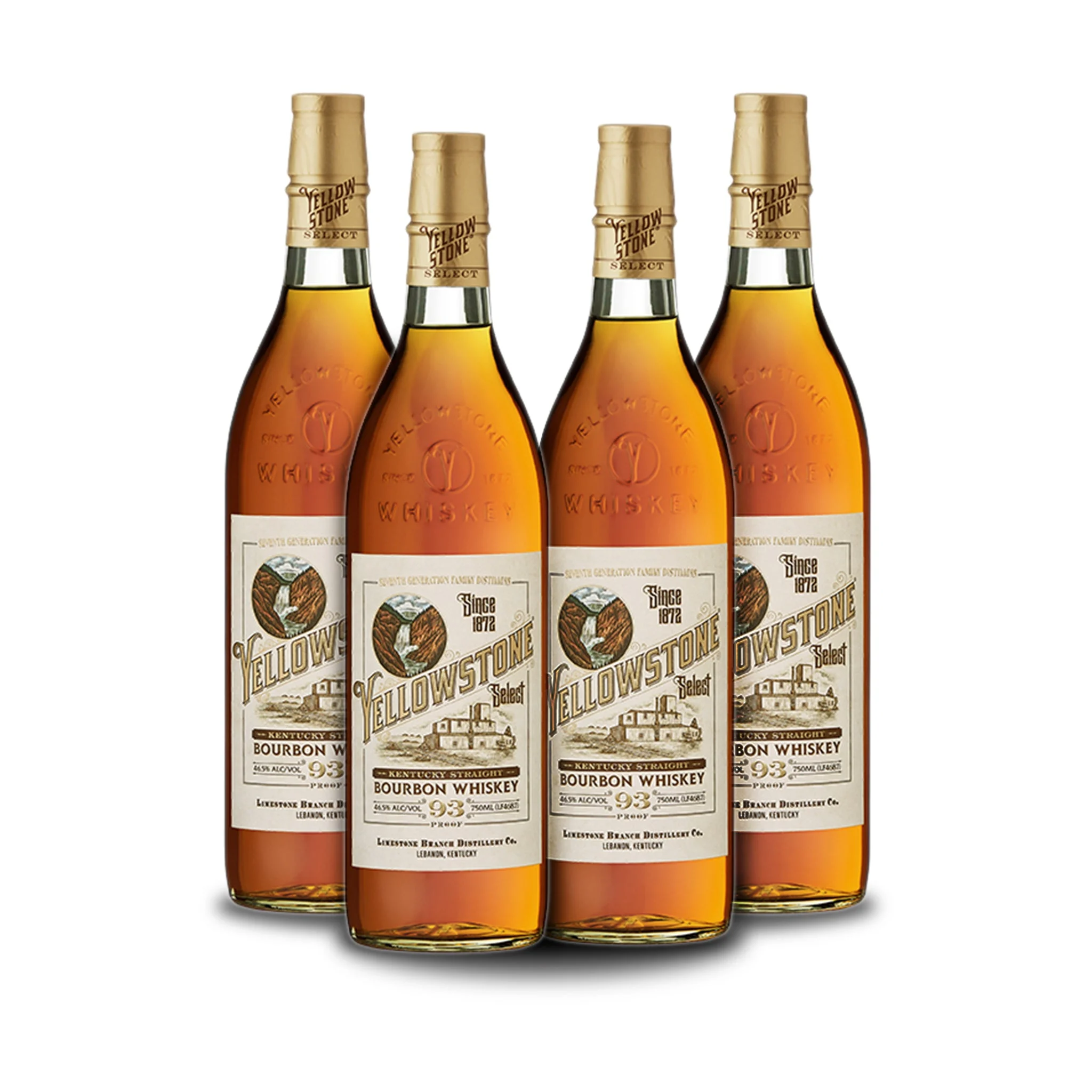 Yellowstone Select Bourbon (4) Bottle Bundle - Whiskey