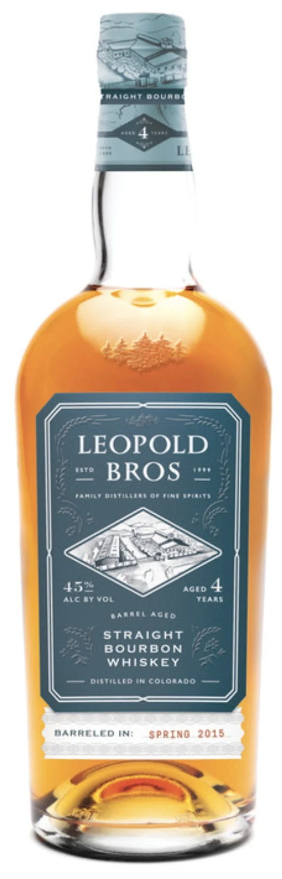 Whisky Bourbon puro Leopold Brothers 4 años