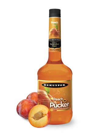 Dekuyper Pucker Peach Schnapps Liqueur | 1L