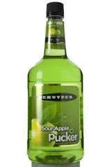 DeKuyper Sour Apple Pucker Schnapps Liqueur | 1.75L