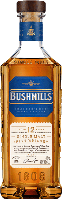 Whisky Bushmills 12 Anos - Garrafinhas
