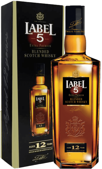 Whisky Label 5 Extra Premium 12 Años - Garrafinhas