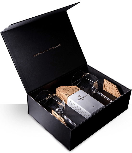 Set de ginebra Adamvs con 2 vasos - Garrafinhas