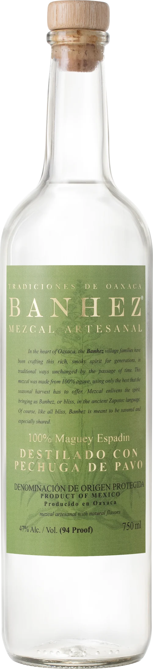 Banhez Destilado con Pechuga de Pavo Mezcal