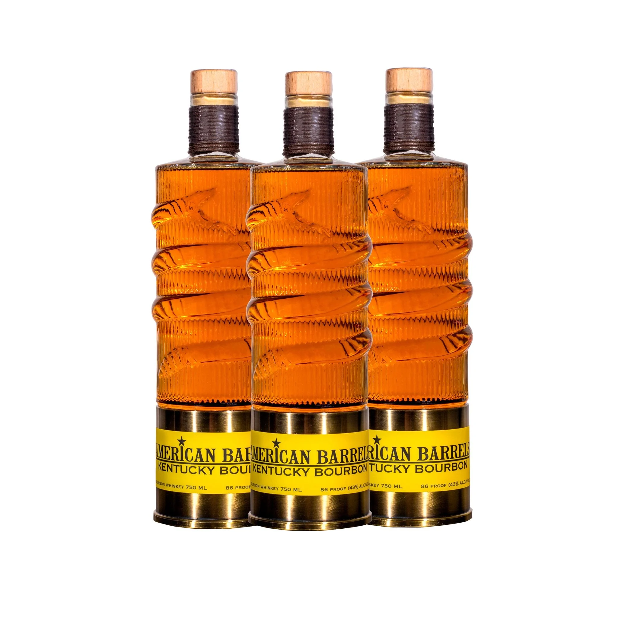 American Barrels Bourbon Whiskey | (3) Bottle Bundle **Collect One/Drink Two** - Whisky