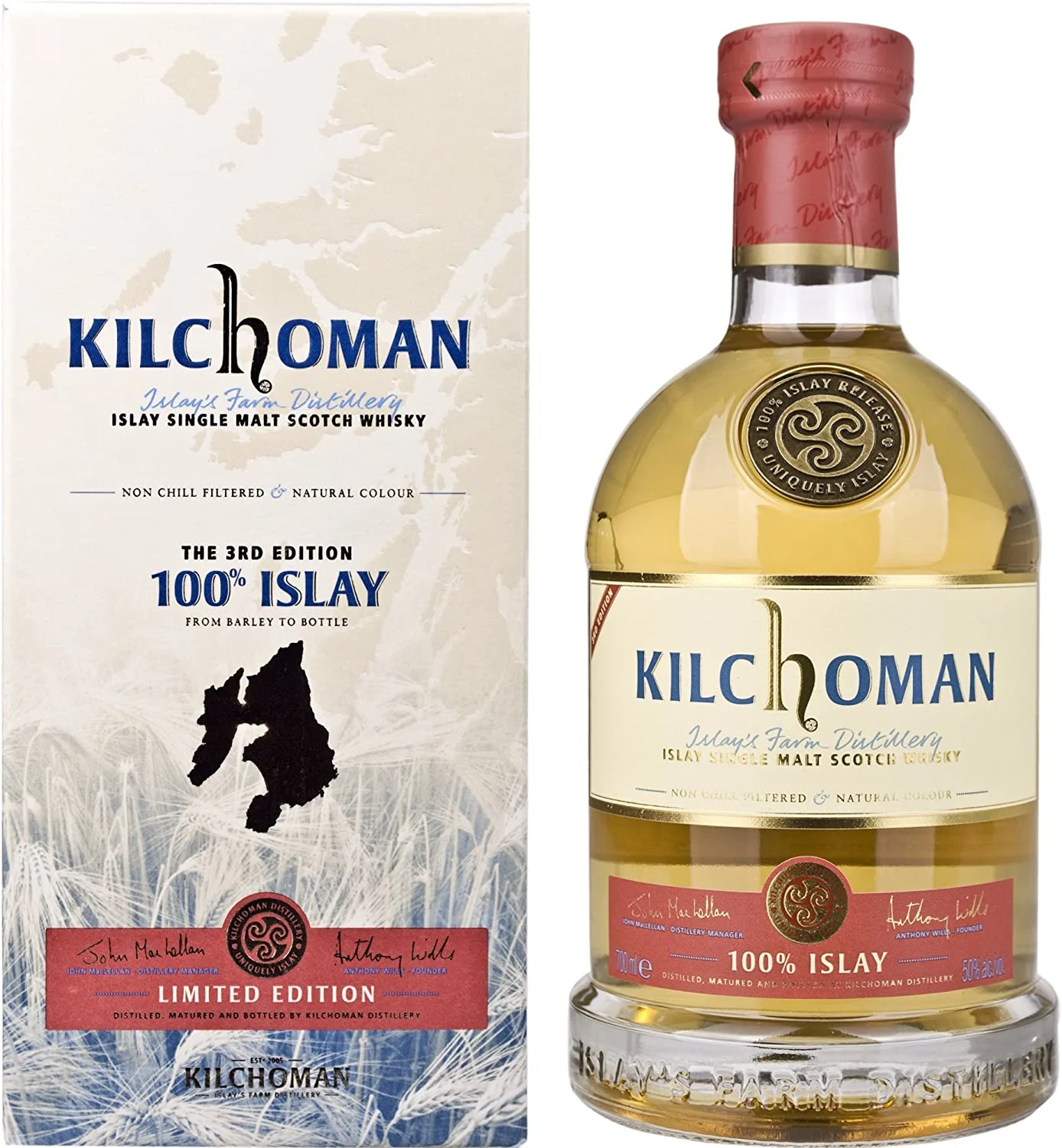 Kilchoman 100% Islay 3ª edición Whisky escocés de pura malta - Whiskey
