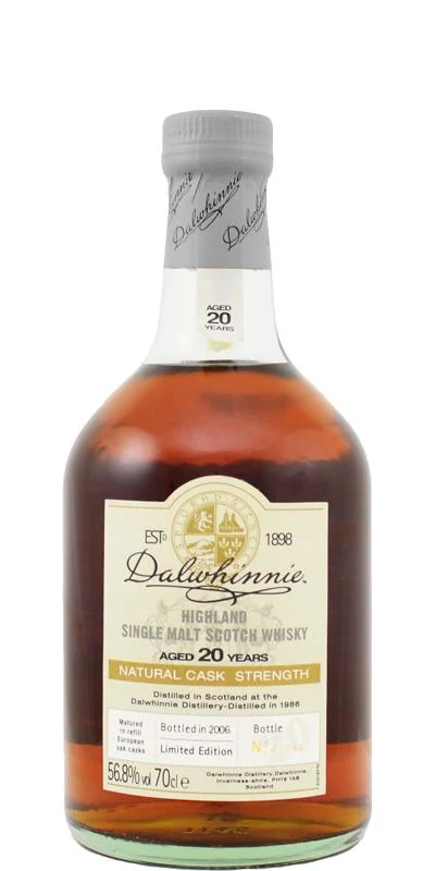 Whisky escocés Dalwhinnie 20 años Cask Strength (D.1986 B.2006) | 700ML - Whiskey