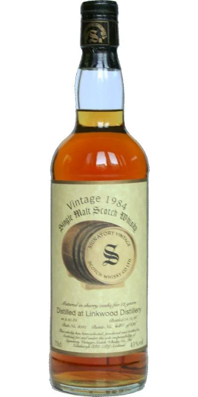 Linkwood Signatory 1984 Single Malt Scotch Whisky - Whiskey