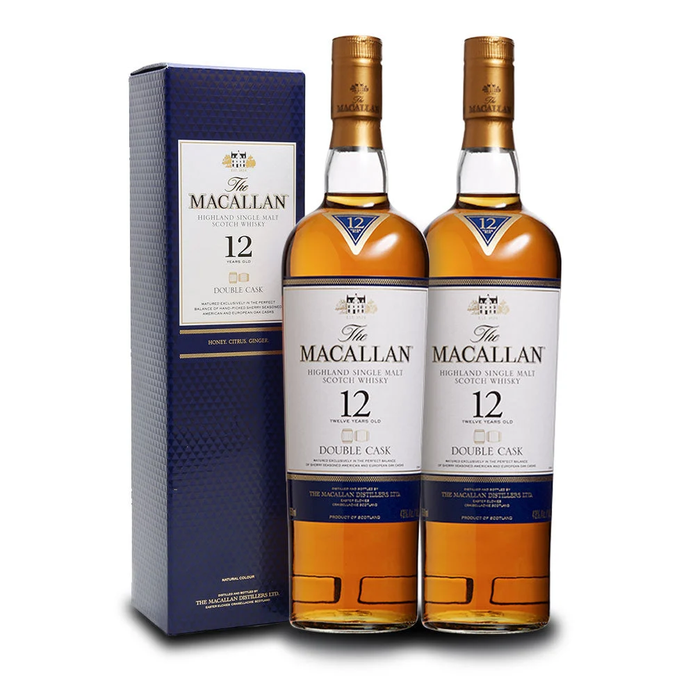 The Macallan Double Cask 12 años (2) paquete de botellas - Whisky