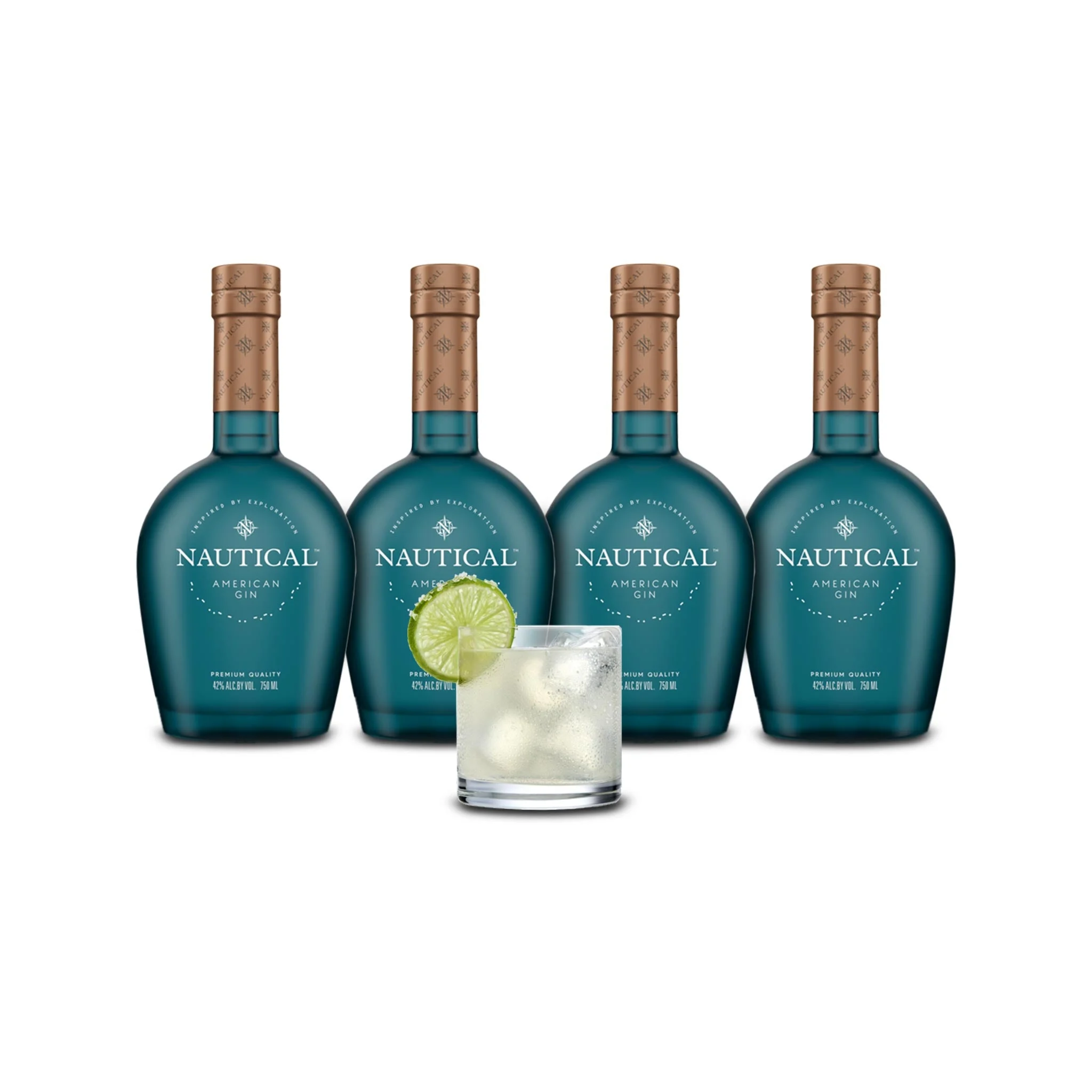 Nautical American Gin (4) Bottle Bundle | Never Stop Discovering!