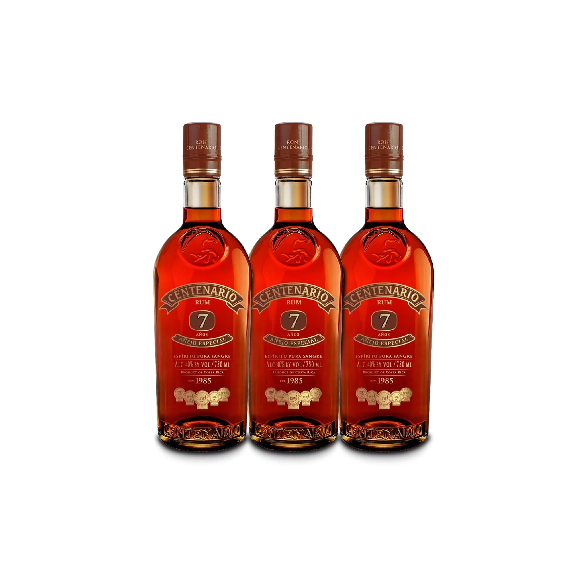 Ron Centenario 7 Anejo Especial Rum (3) Bottle Bundle