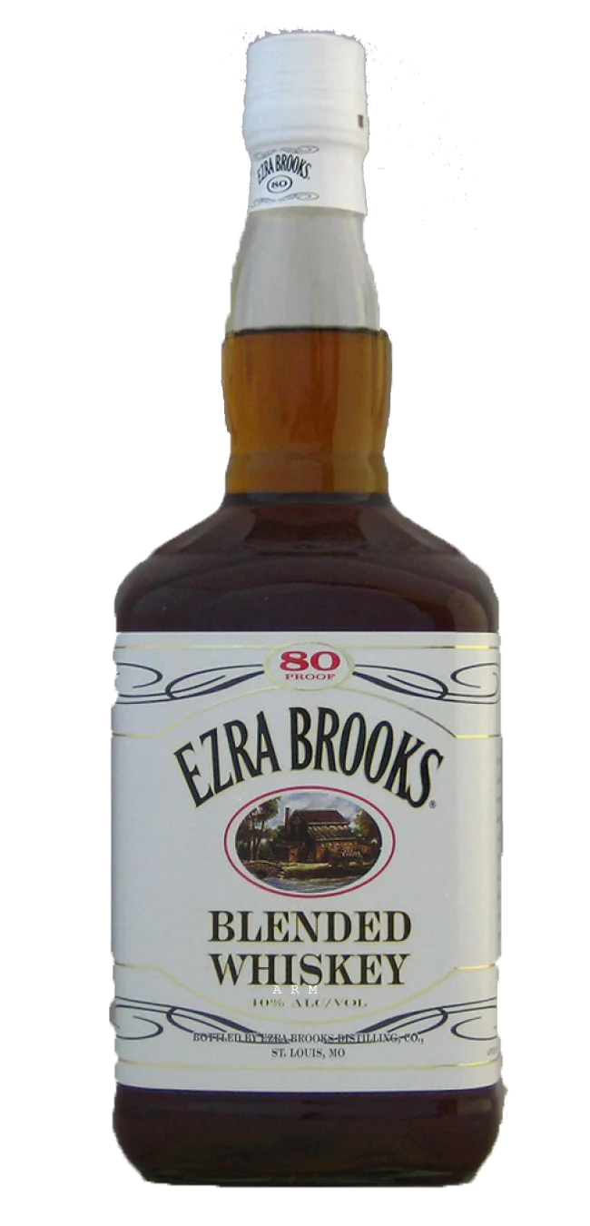 Ezra Brooks Kentucky Straight Bourbon (Old Label) Whiskey