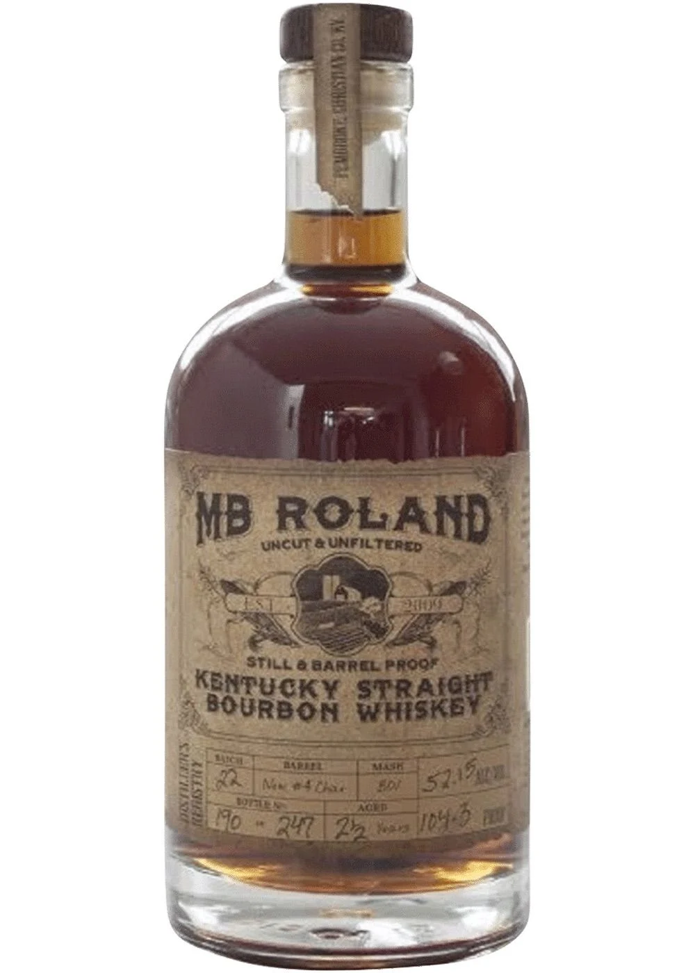 MB Roland Still & Barrel Proof Kentucky Bourbon Whiskey