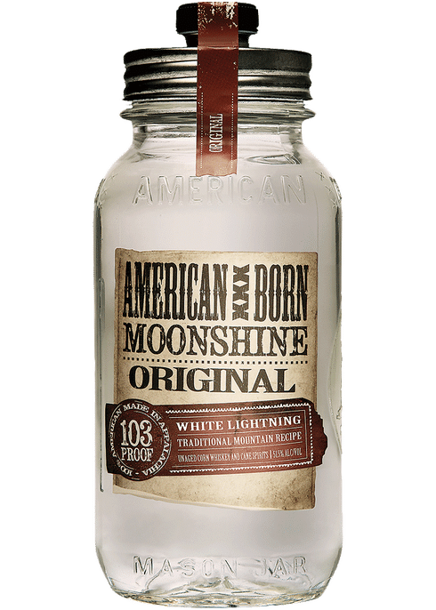 American Born Original White Lightning Moonshine - Whiskey