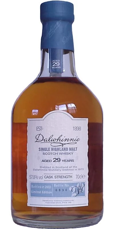 Dalwhinnie 29 Year Old (D.1973, B.2003) Scotch Whisky | 700ML - Whiskey