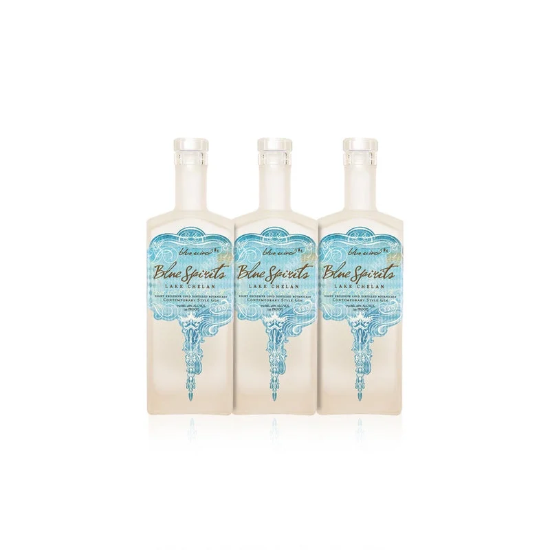 Blue Spirits Blue Wind #4 Gin (3) Bottle Bundle