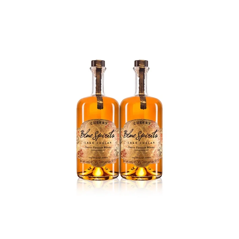 Blue Spirits Cherry Flavored Whisky (2) Bottle Bundle - Whiskey
