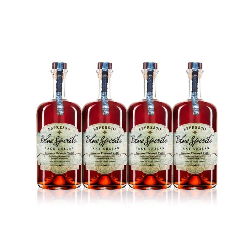 Blue Spirits Espresso Flavored Vodka (4) Bottle Bundle