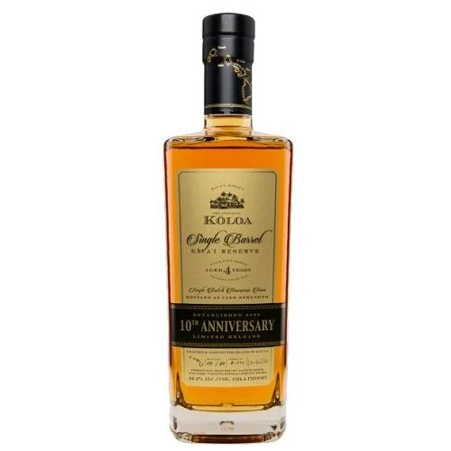 The Original Koloa Single Barrel Kauai Reserve 10.º aniversario, ron hawaiano de 4 años