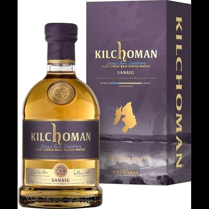 Kilchoman Sanaig aged primarily in Oloroso Sherry Cask Scotch Whiskey