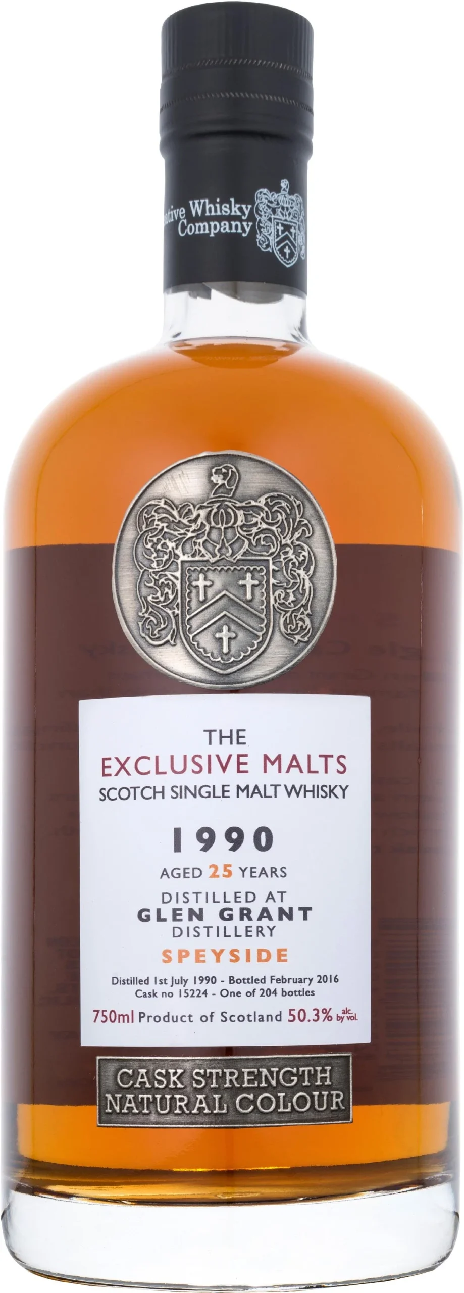 The Exclusive Malts Glen Grant 25 Year Old Cask Strength Scotch Whisky - Whiskey