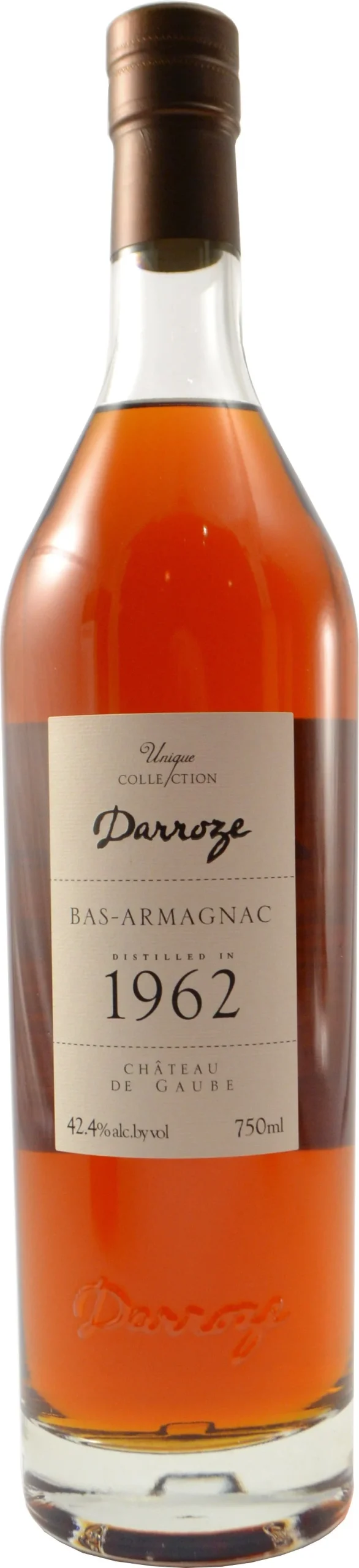Darroze Chateau de Gaube 1962 Armagnac