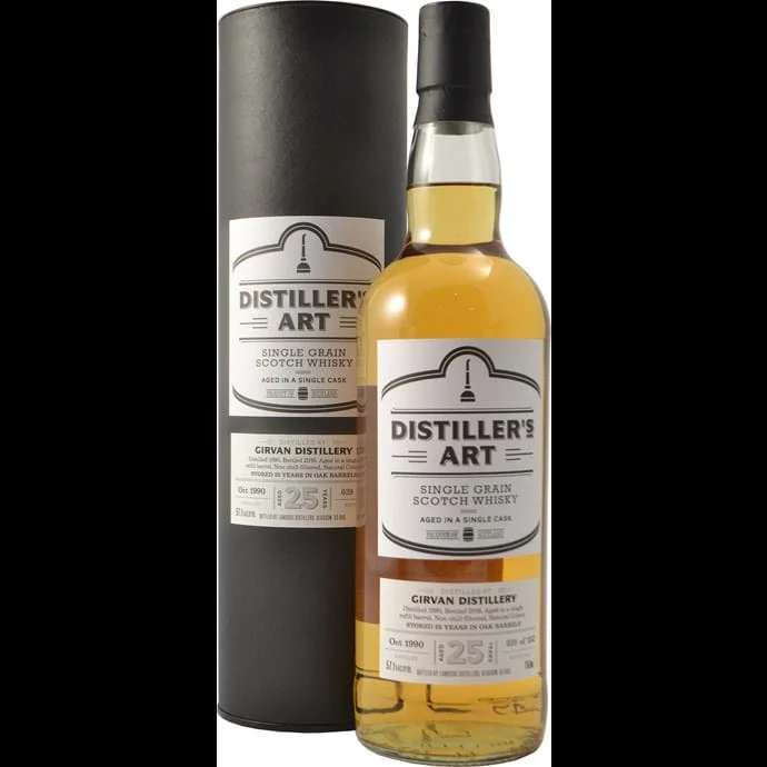 Distiller's Art Girvan 25 year Old Single Grain Cask Strength 1990 Scotch Whisky - Whiskey