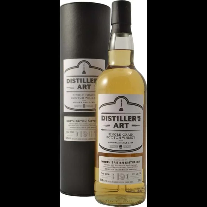 Distiller's Art North British 19 year Old Single Grain Cask Strength 1996 Scotch Whisky - Whiskey