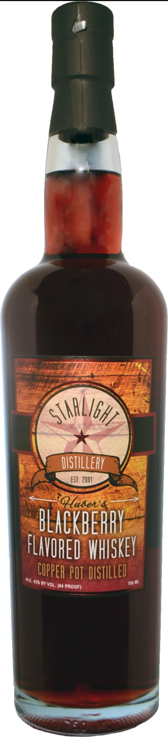 Huber's Starlight Distillery Blackberry Whiskey