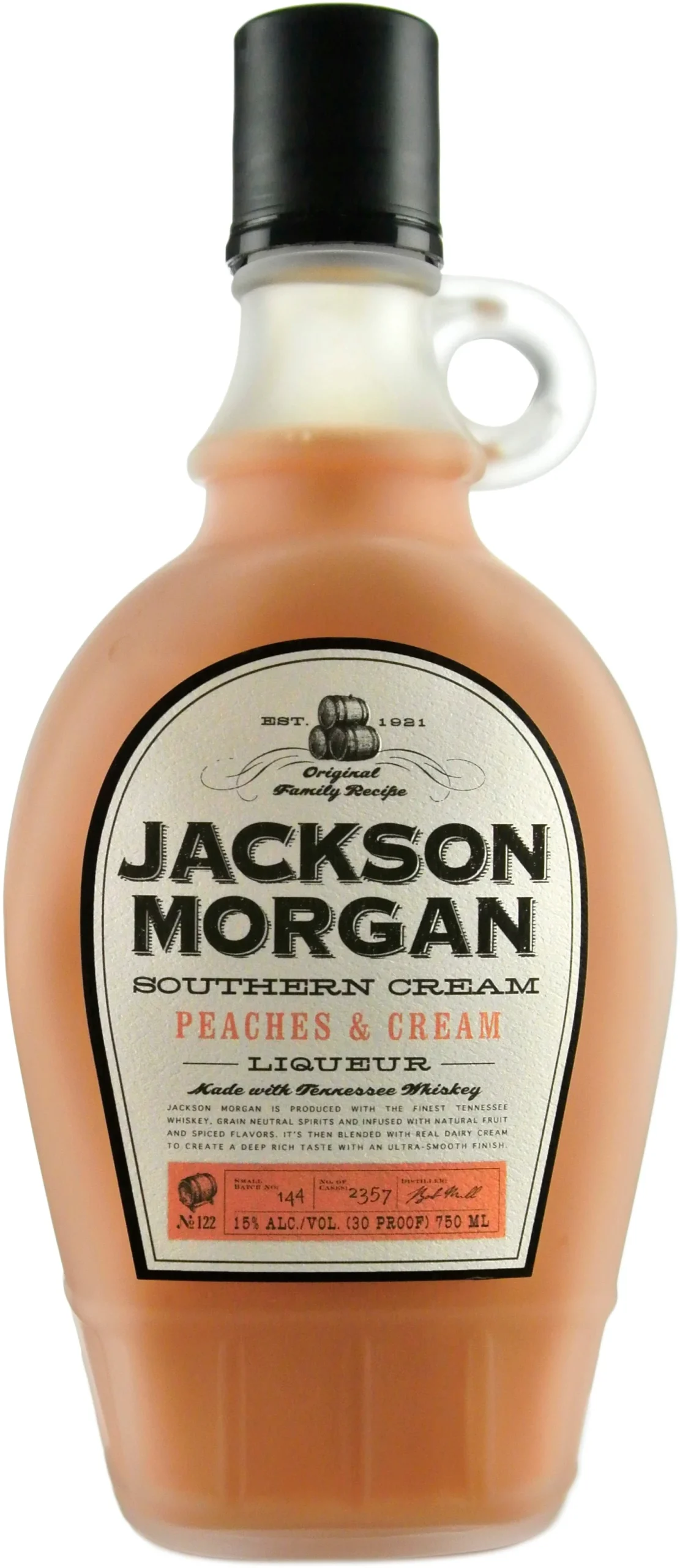 Jackson Morgan Peaches & Cream Southern Cream Liqueur