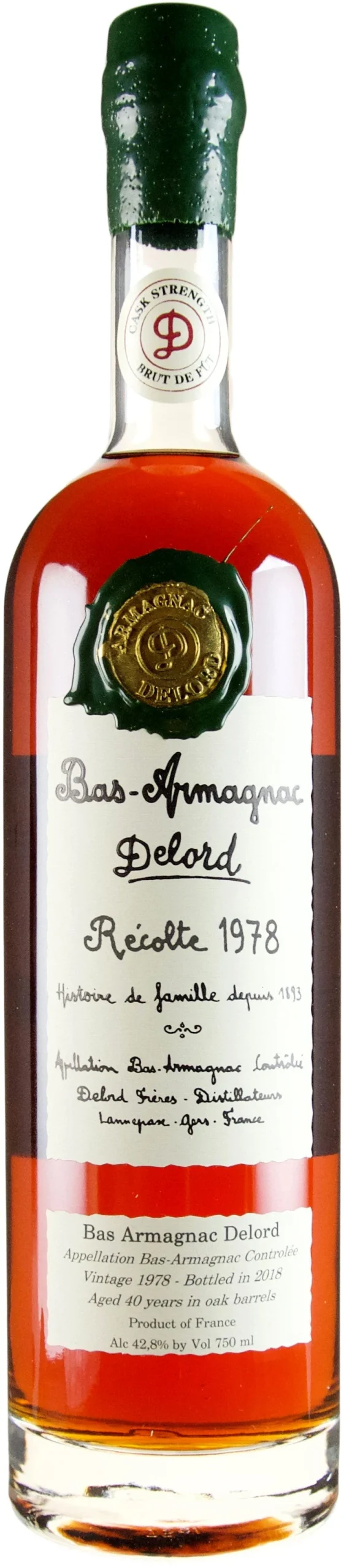 Delord 40 year old Vintage 1978 Armagnac