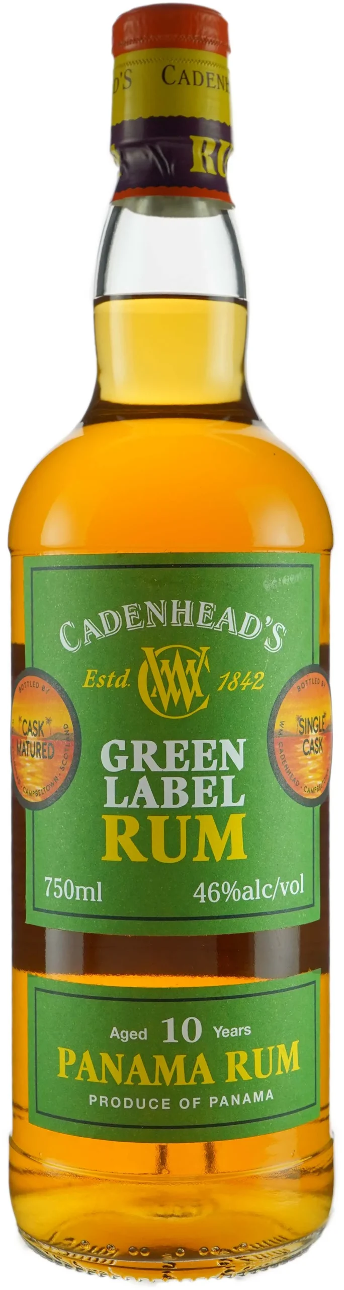 Cadenheads Panamá 10 años Vintage Cask # 2891 2008 Ron