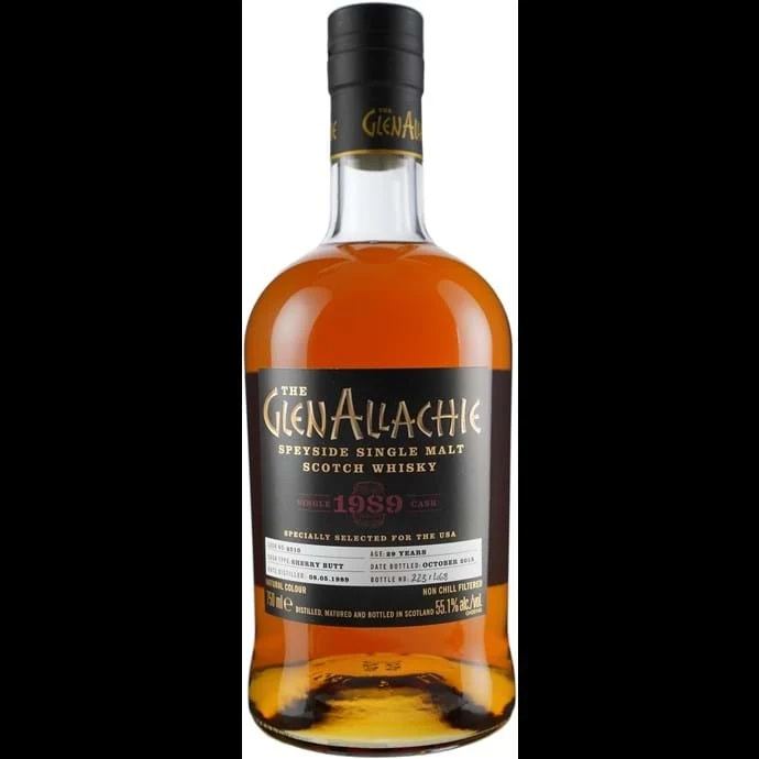 GlenAllachie 29 year Old Single Cask # 2510 Vintage Single Malt 1989 Scotch Whisky - Whiskey