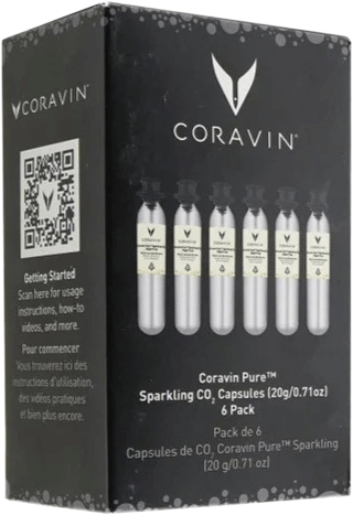 Coravin Sparkling Co2 Capsule (6 Pack) - Garrafinhas