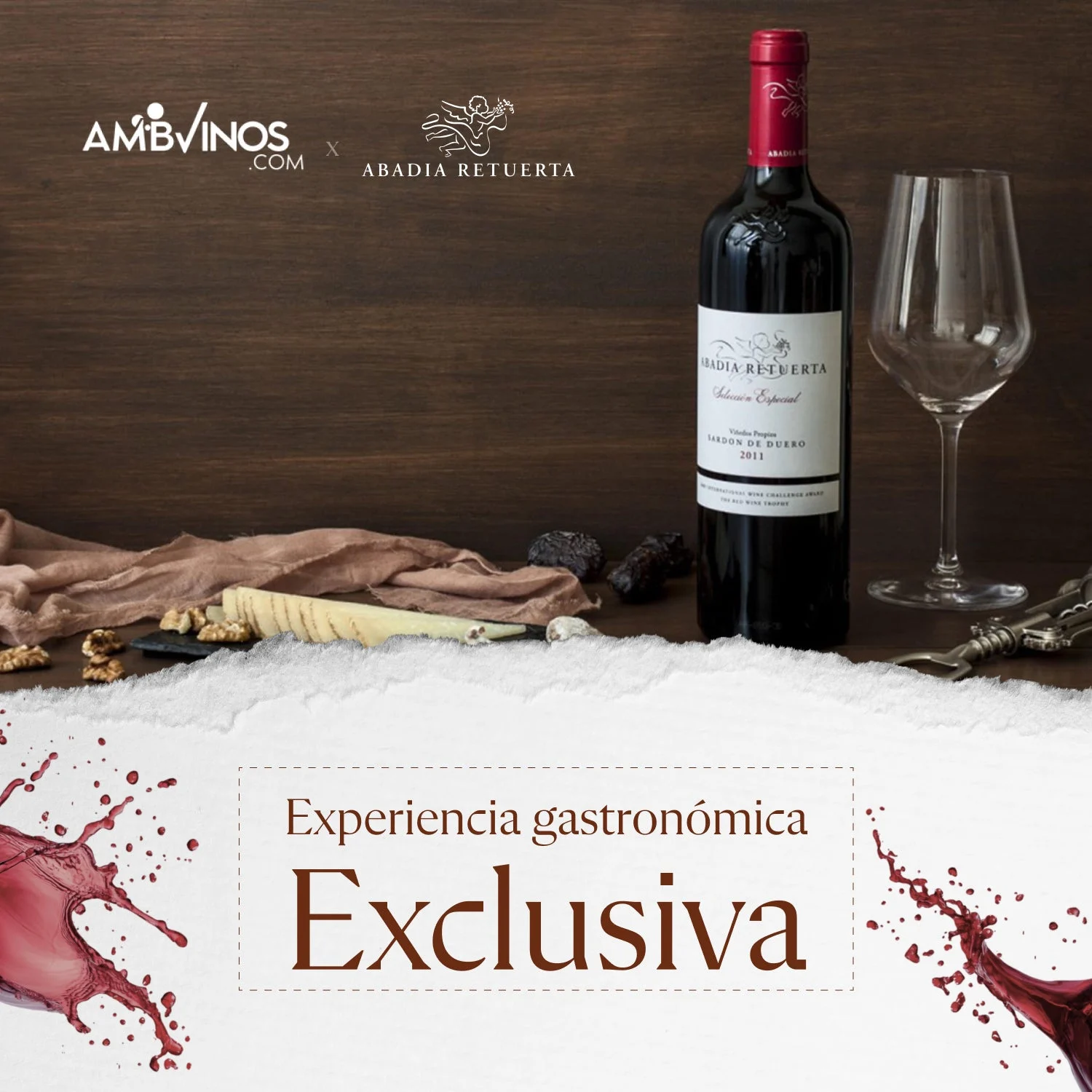 Experiencia Gastronómica en Restaurante La Gabarra en colaboración con Bodega Abadía Retuerta - AMB Vinos