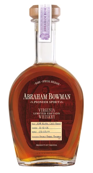 Abraham Bowman "Double Barrel Bourbon" Limited Edition Virginia Whiskey - Liqueur