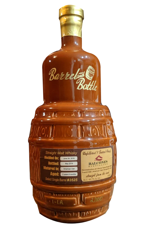 Balcones Select Single Barrel ROBLE AMERICANO de Barrel and Bottle - Whisky